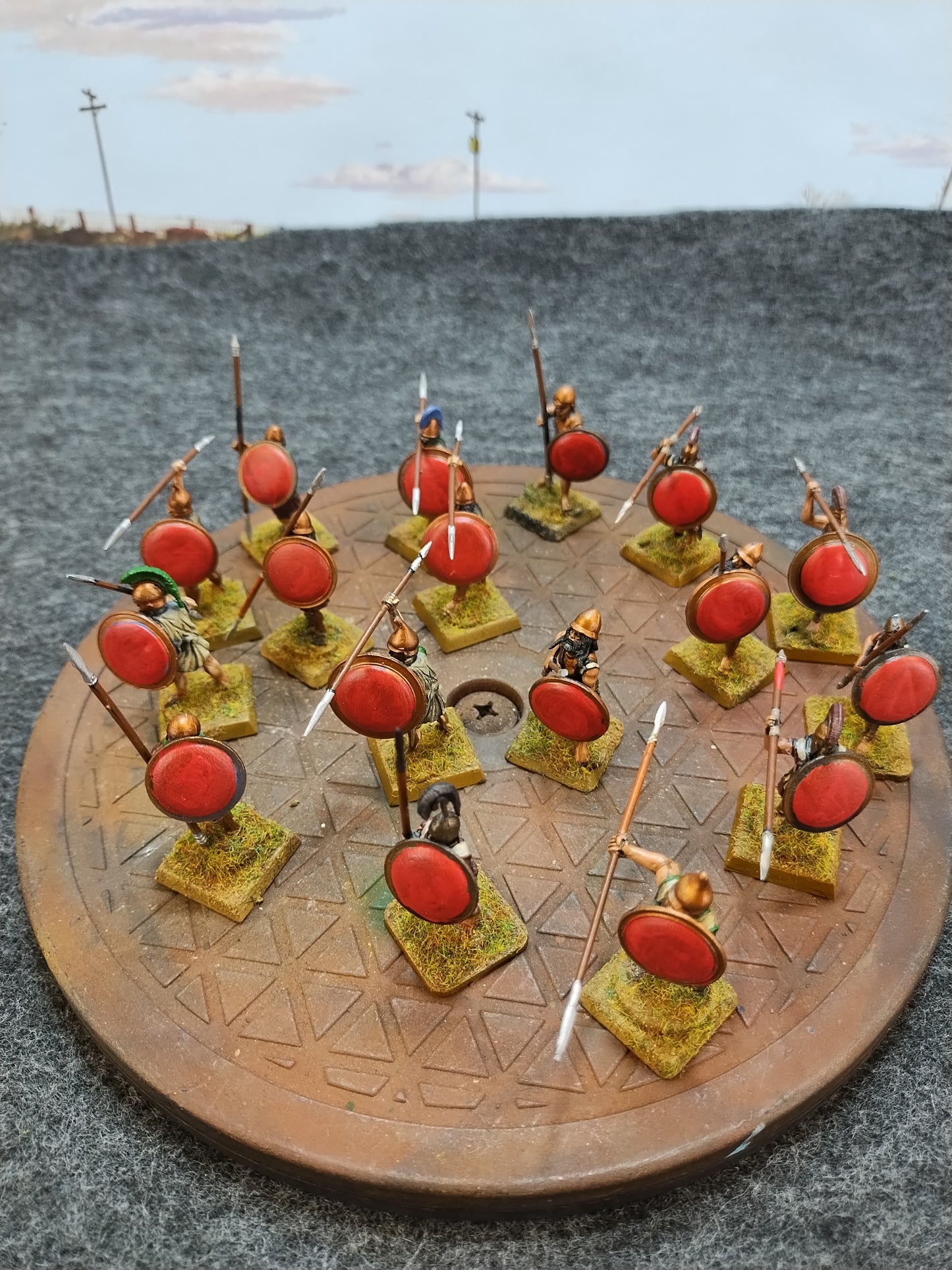 Greek Hoplites Red/Bronze - SPQR/28mm