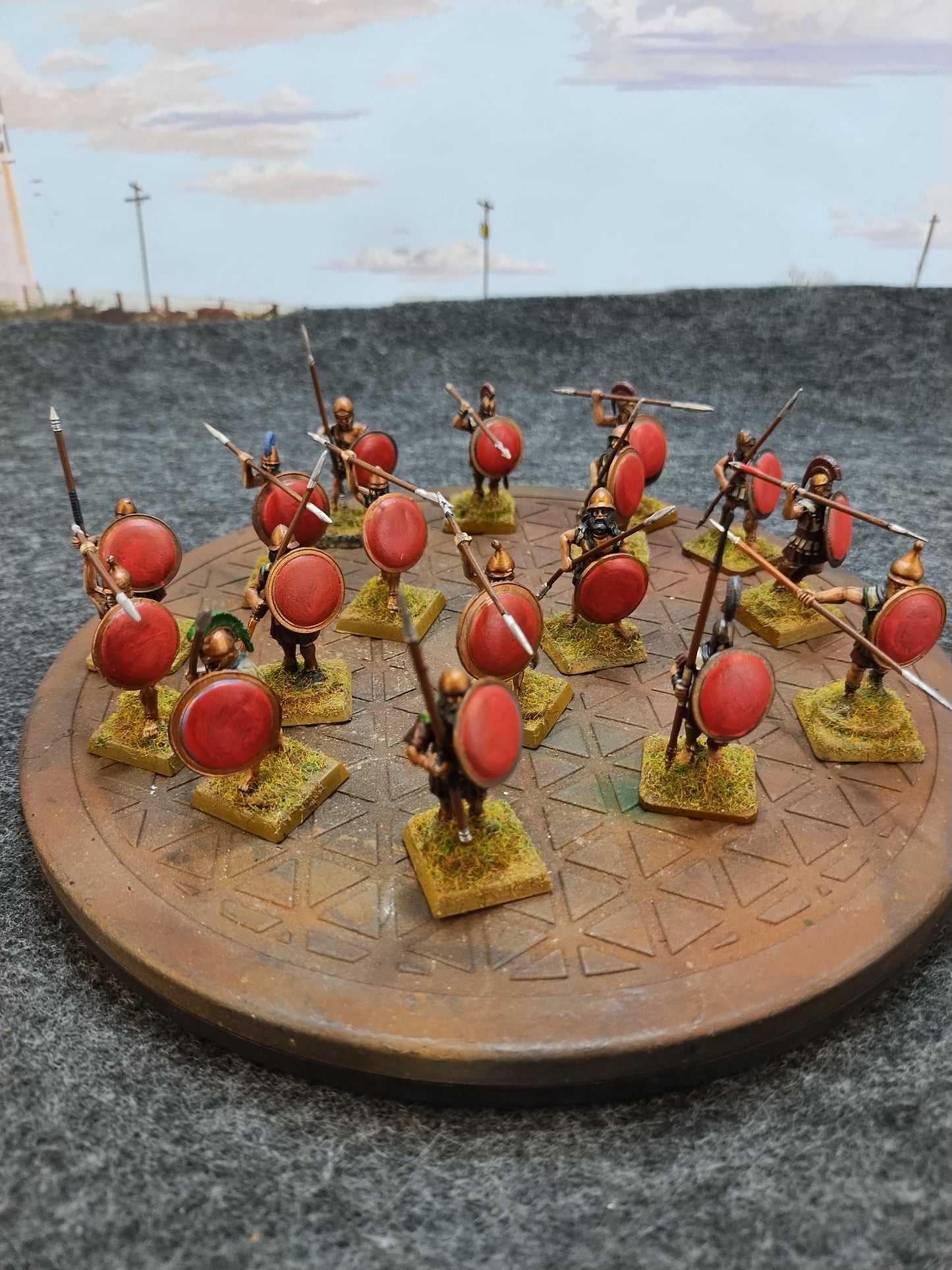 Greek Hoplites Red/Bronze - SPQR/28mm