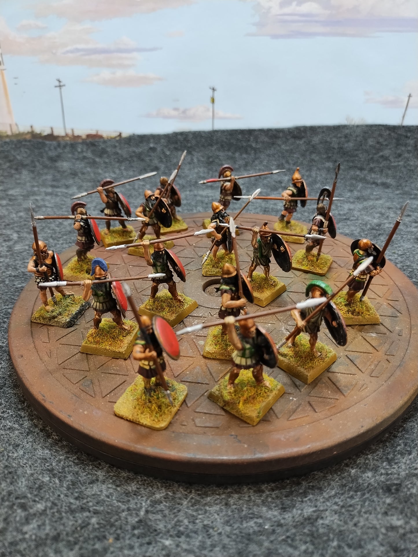 Greek Hoplites Red/Bronze - SPQR/28mm