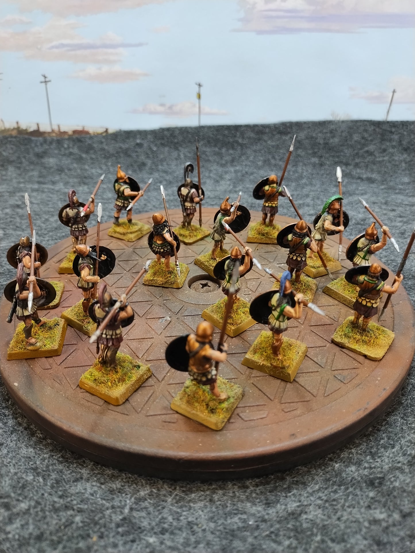 Greek Hoplites Red/Bronze - SPQR/28mm