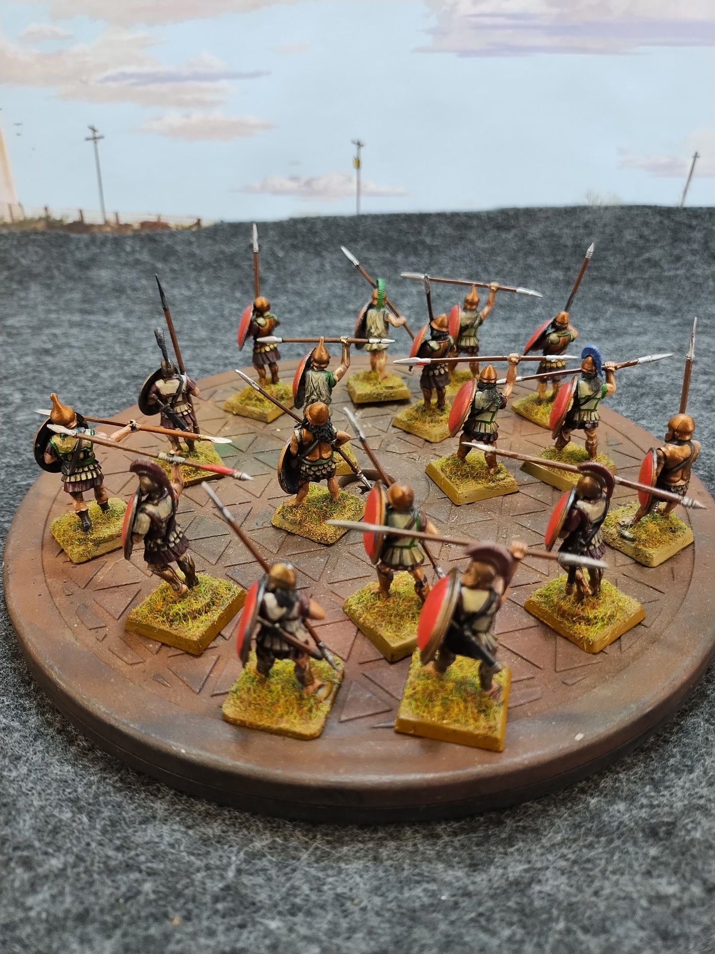 Greek Hoplites Red/Bronze - SPQR/28mm