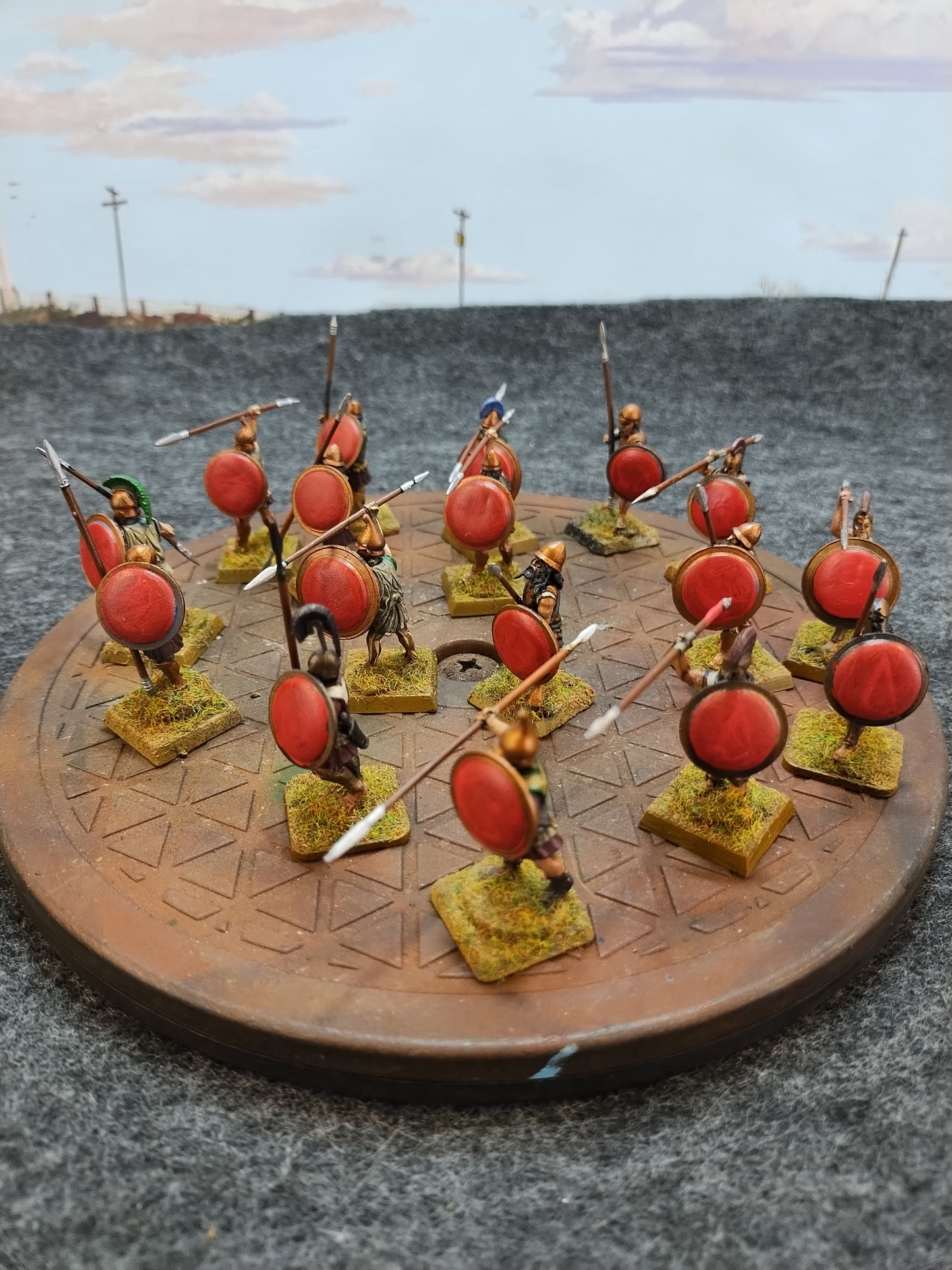 Greek Hoplites Red/Bronze - SPQR/28mm