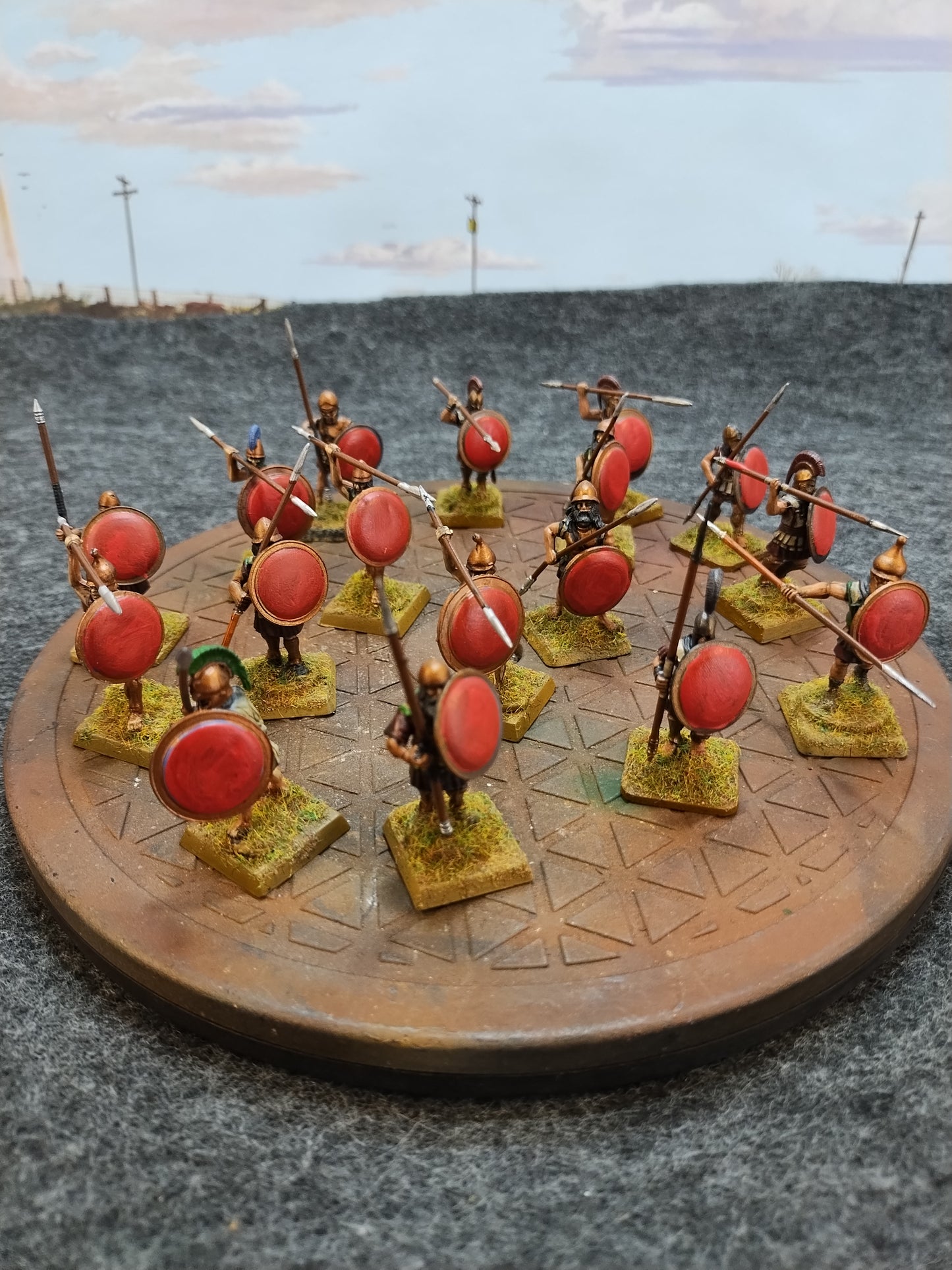 Greek Hoplites Red/Bronze - SPQR/28mm