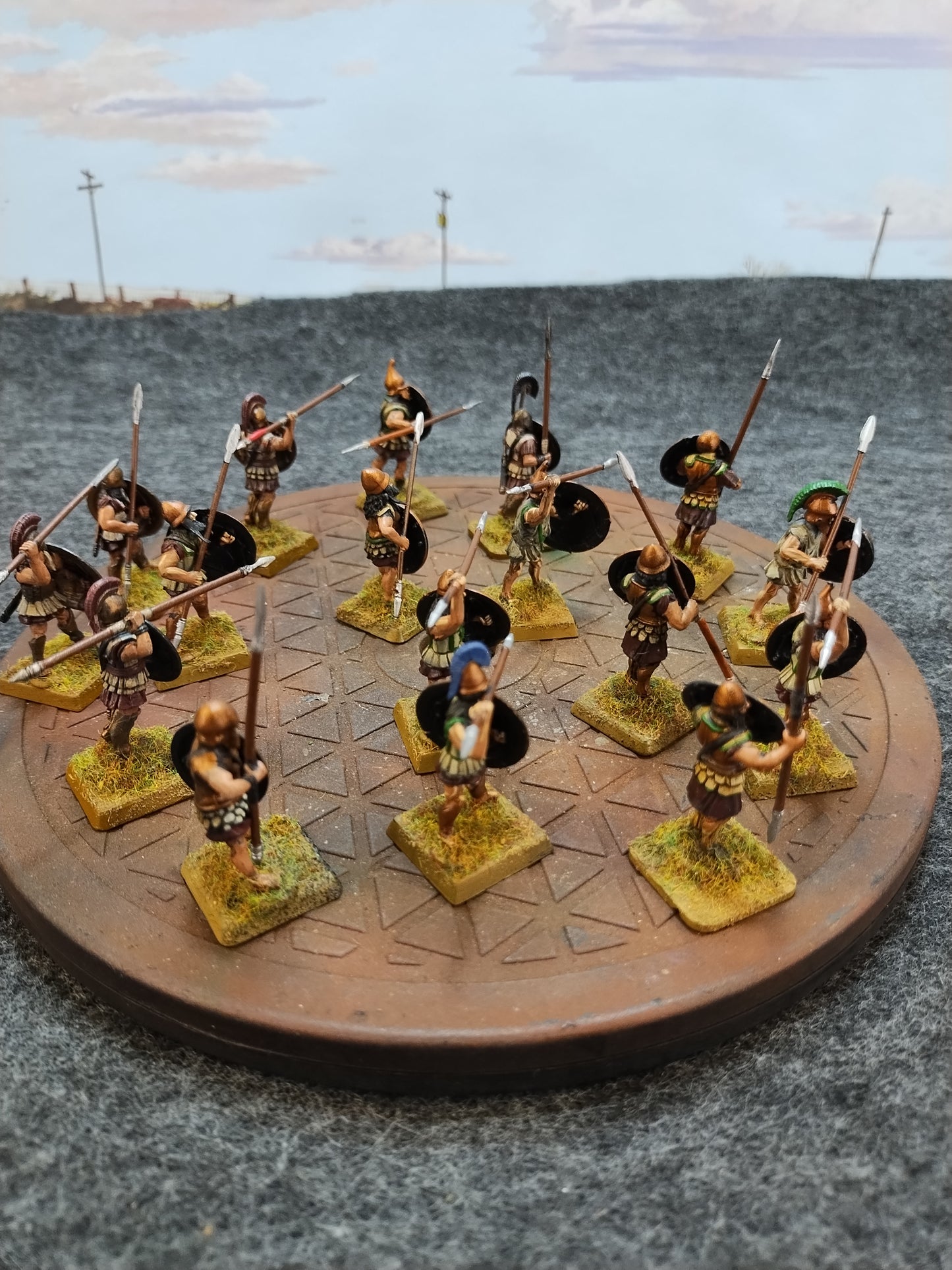 Greek Hoplites Red/Bronze - SPQR/28mm