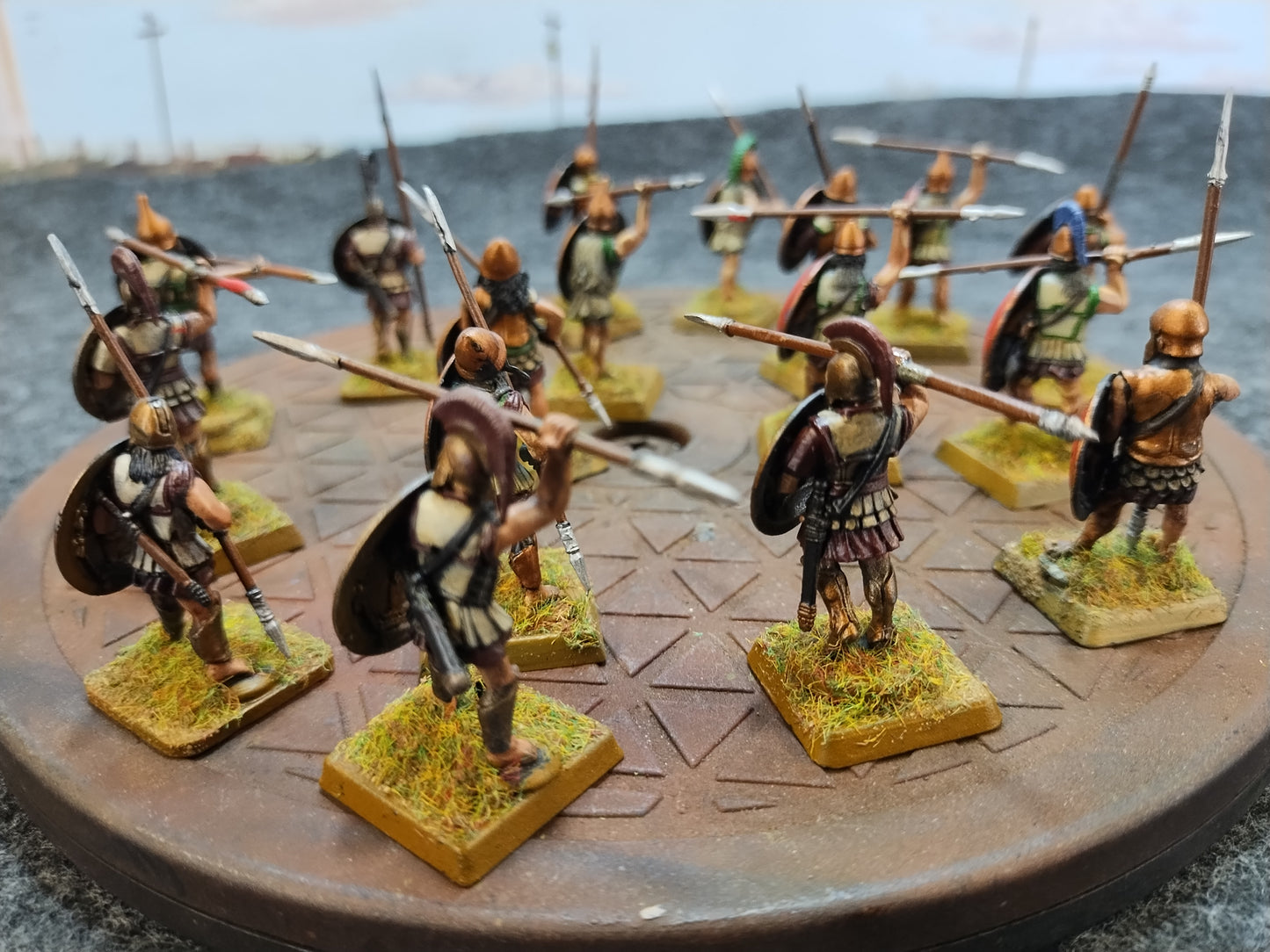 Greek Hoplites Red/Bronze - SPQR/28mm