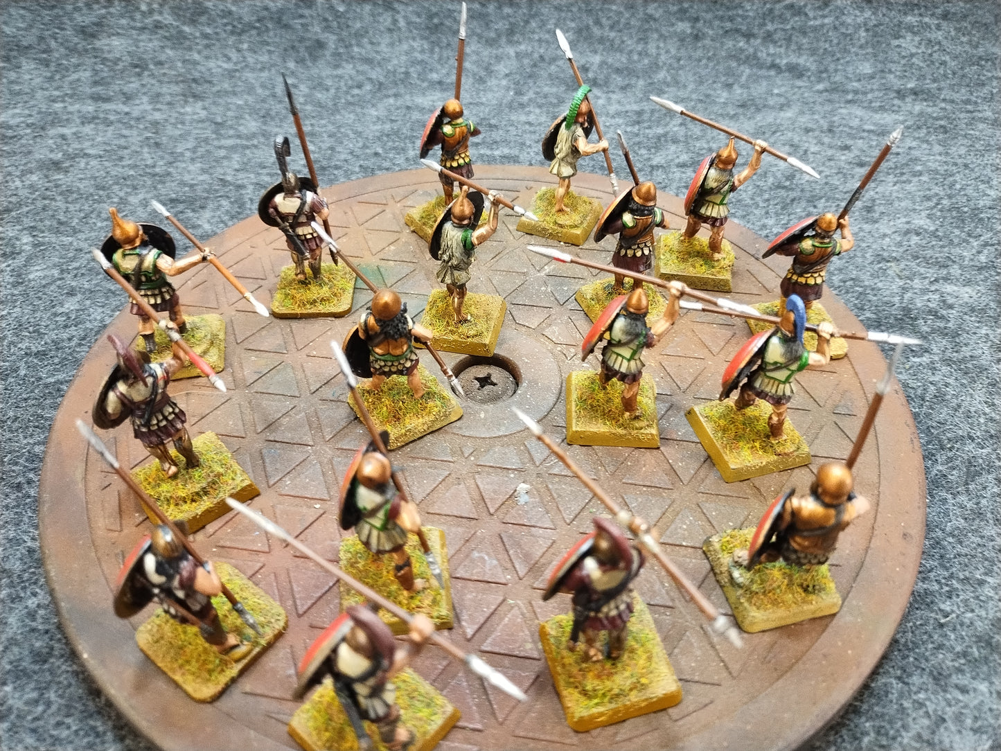 Greek Hoplites Red/Bronze - SPQR/28mm