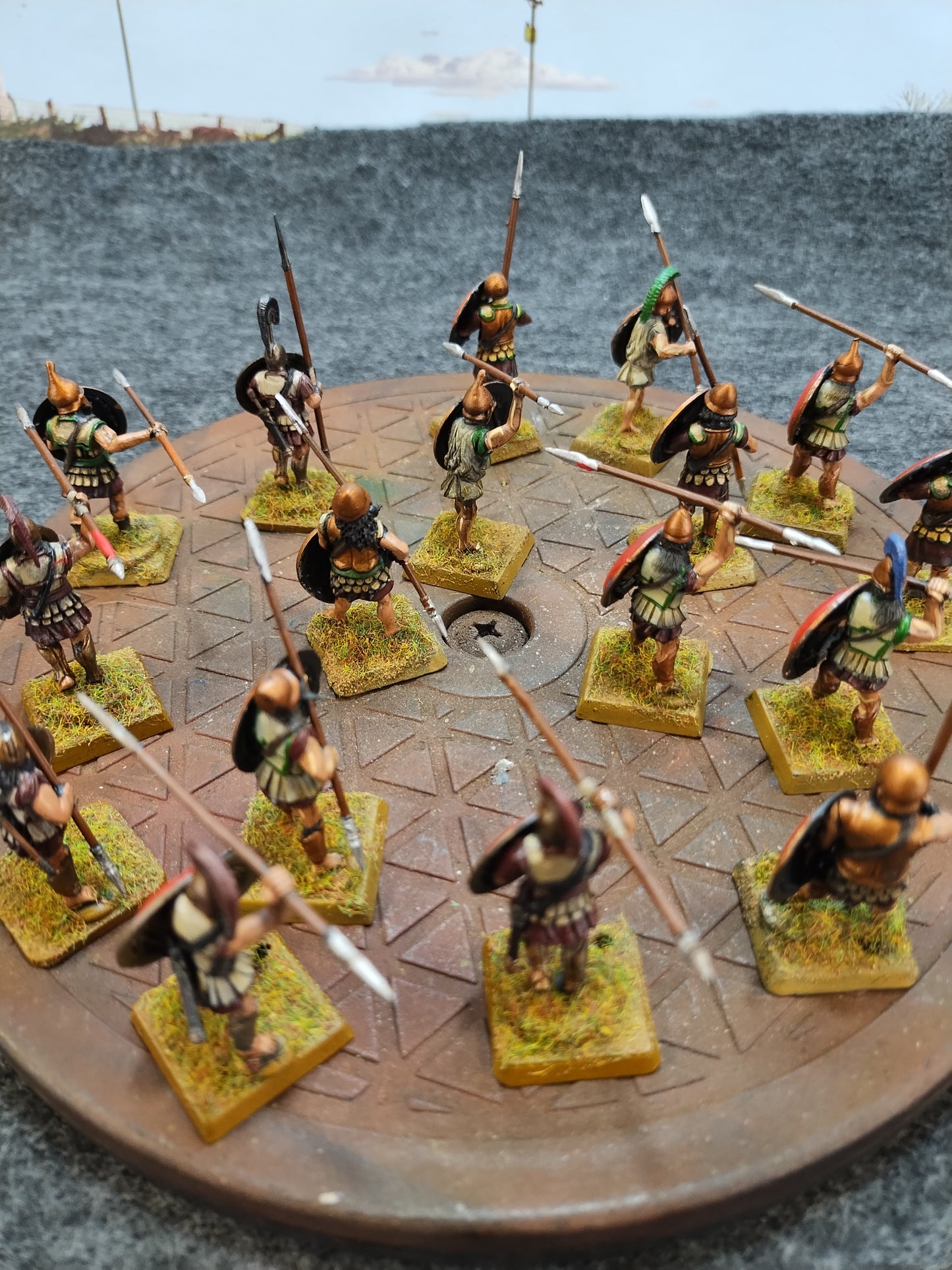 Greek Hoplites Red/Bronze - SPQR/28mm