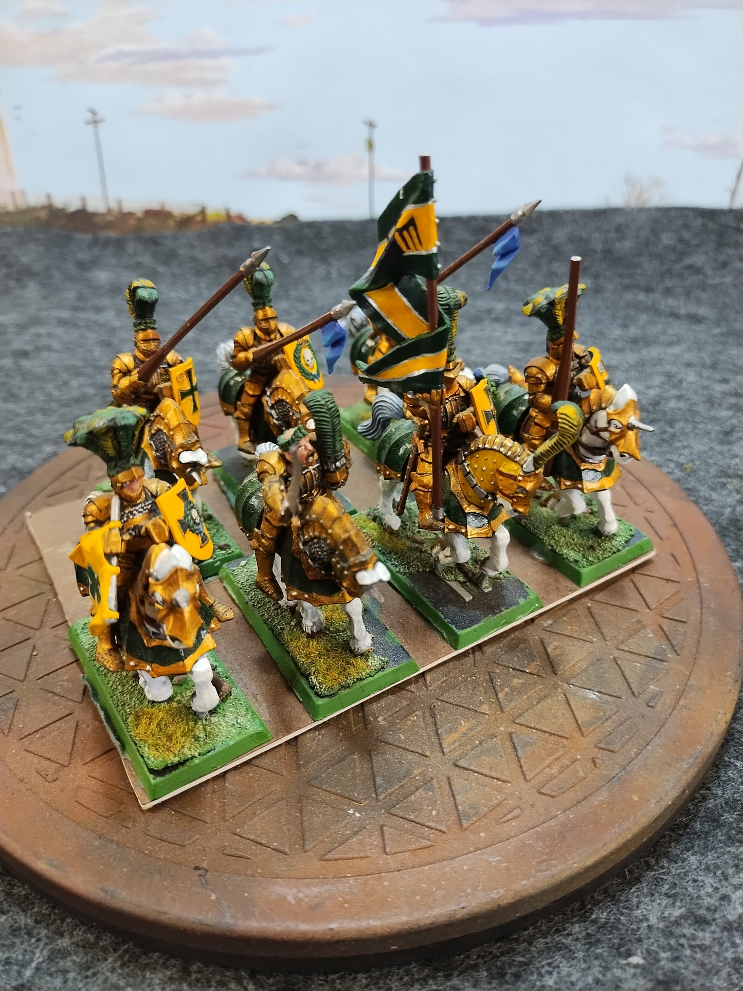 Knights of Chaos Green - Hail Caesar/28mm/Warhammer