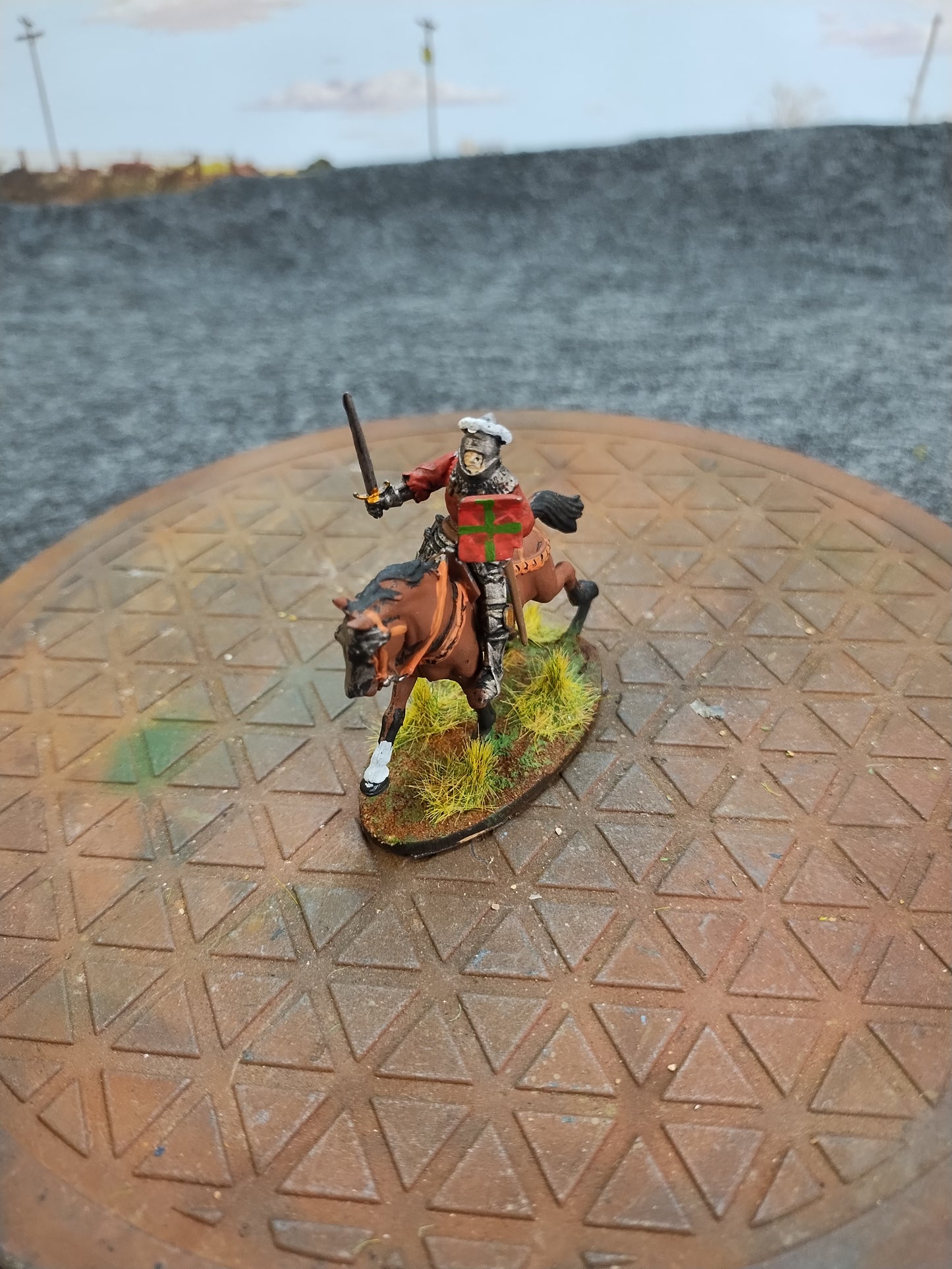 Medieval Mounted Knight H - Hail Caesar/28mm