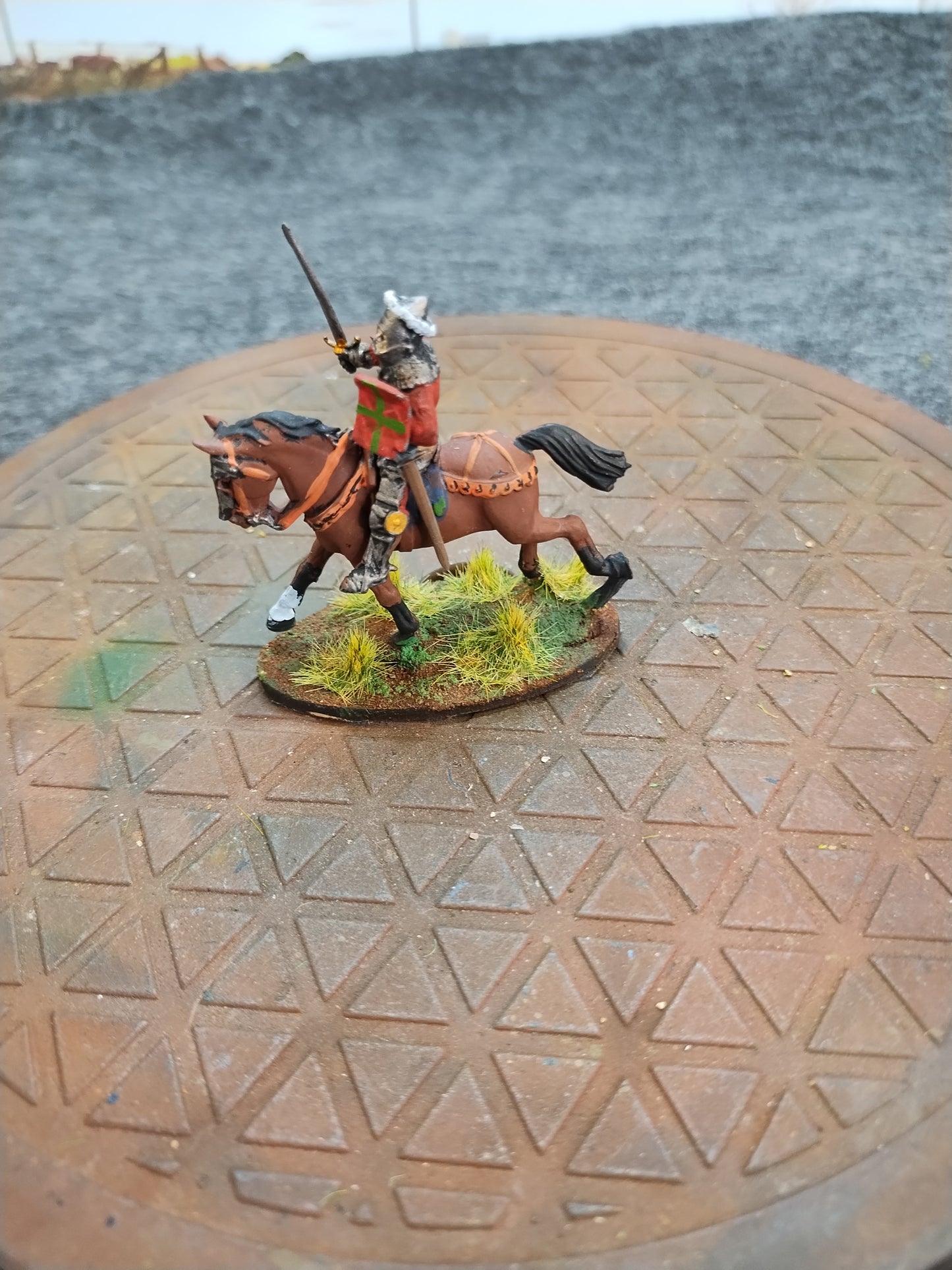 Medieval Mounted Knight H - Hail Caesar/28mm