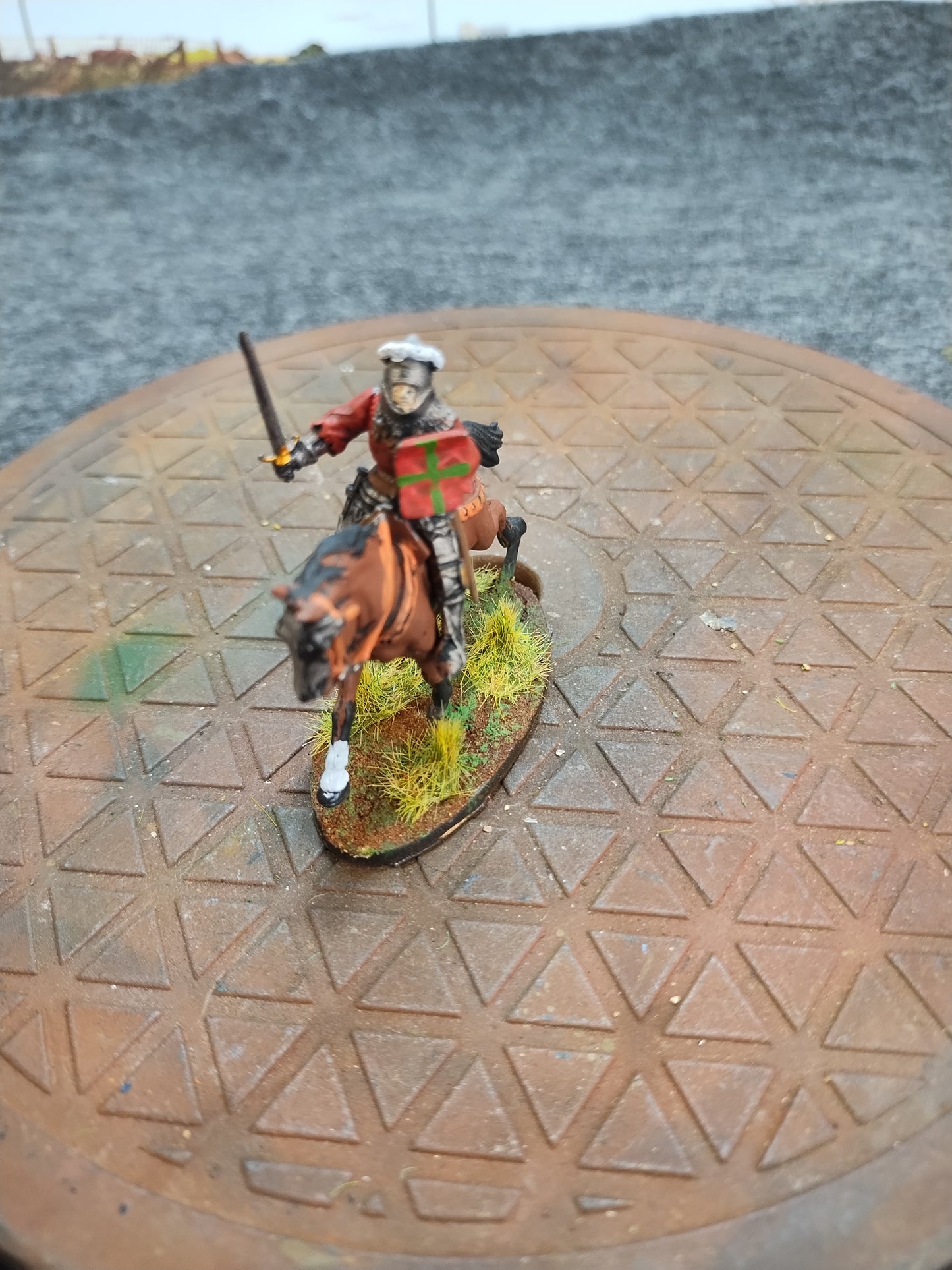 Medieval Mounted Knight H - Hail Caesar/28mm