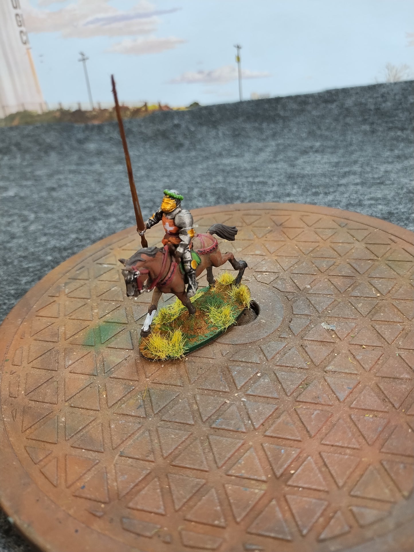 Medieval Mounted Knight N - Hail Caesar/28mm