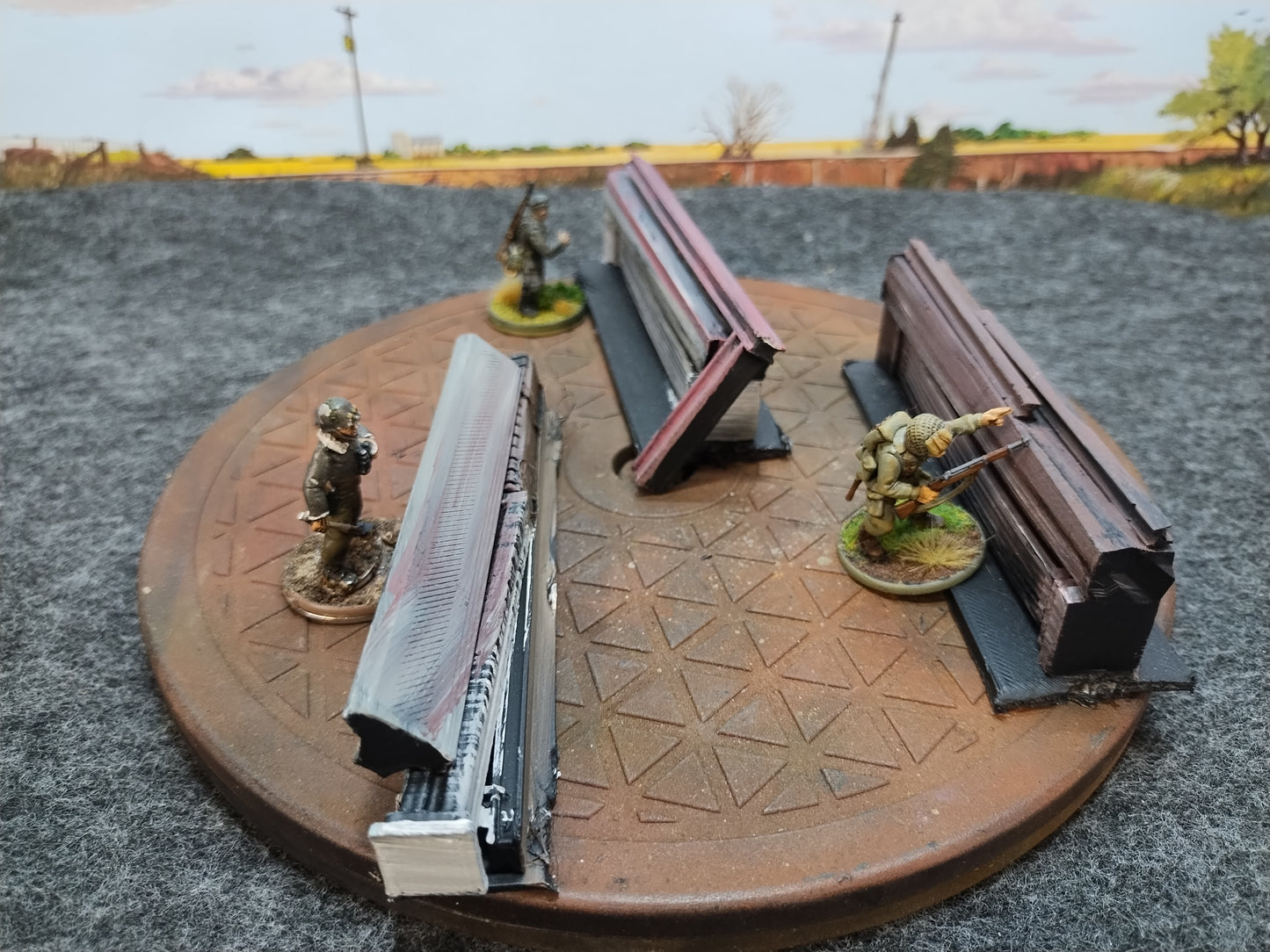 Road Block Set #E - 28mm/Painted