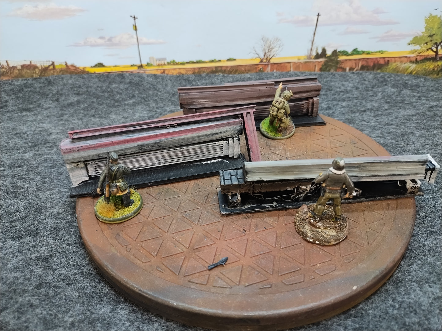 Road Block Set #E - 28mm/Painted