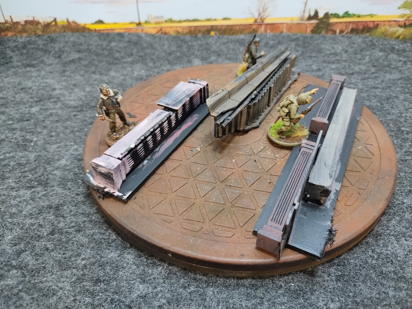 Road Block Set #J - 28mm/Painted