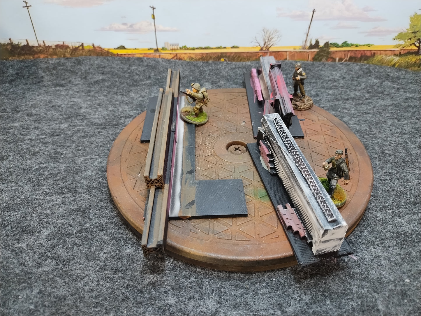 Road Block Set #K - 28mm/Painted