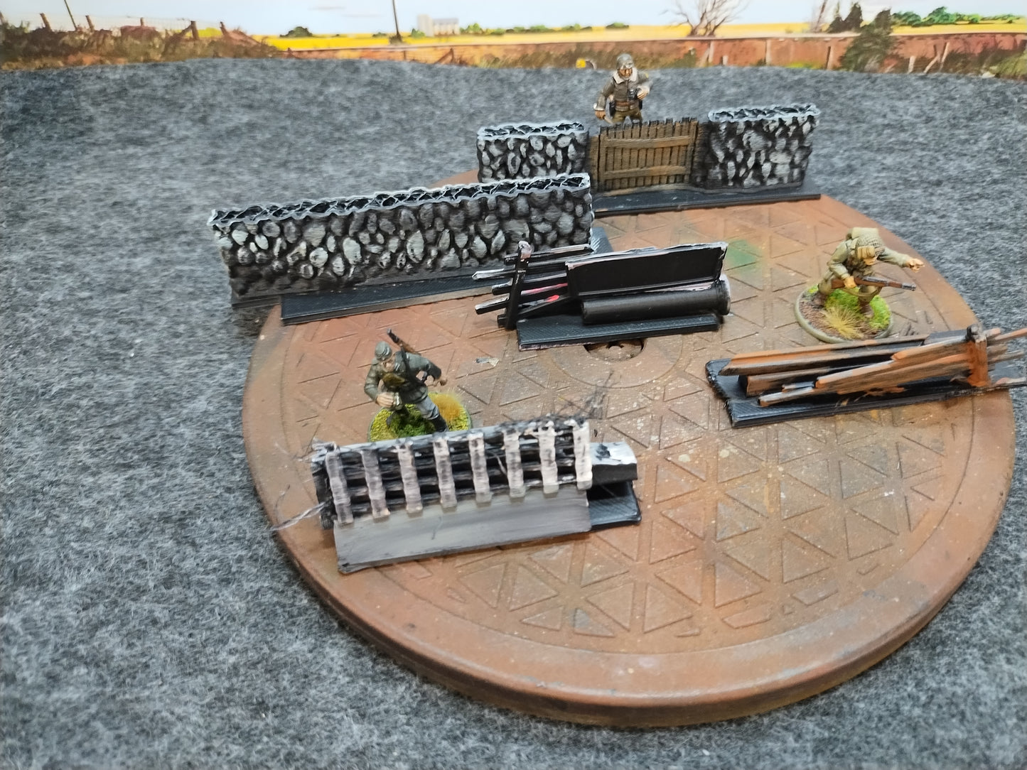 Road Block Set #O - 28mm/Painted