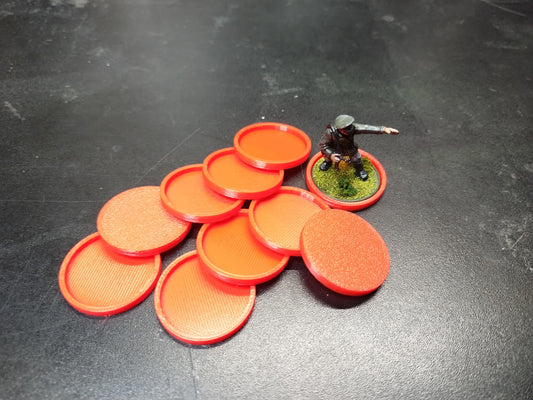 28mm ID tags for Miniatures x10 - Red