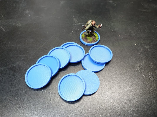 28mm ID tags for Miniatures x10 - Blue