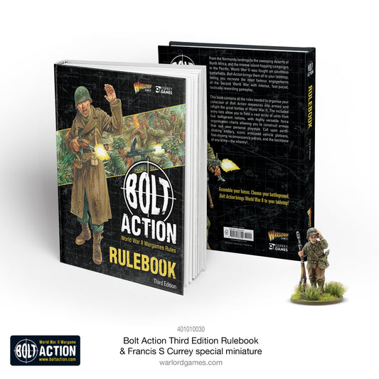 Bolt Action V3 Rulebook w. Francis S. Currey Mini - New