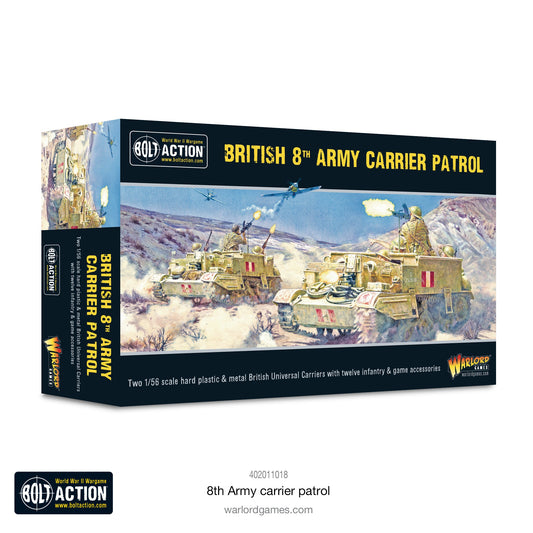 British 8th Army carrier patrol - Bolt Action