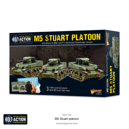 US M5 Stuart platoon- Bolt Action