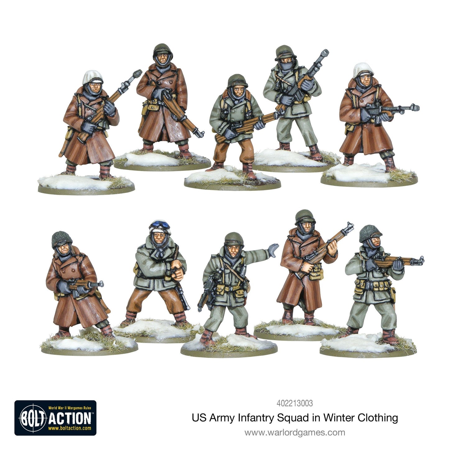 US Army Infantry Squad Winter - Bolt Action