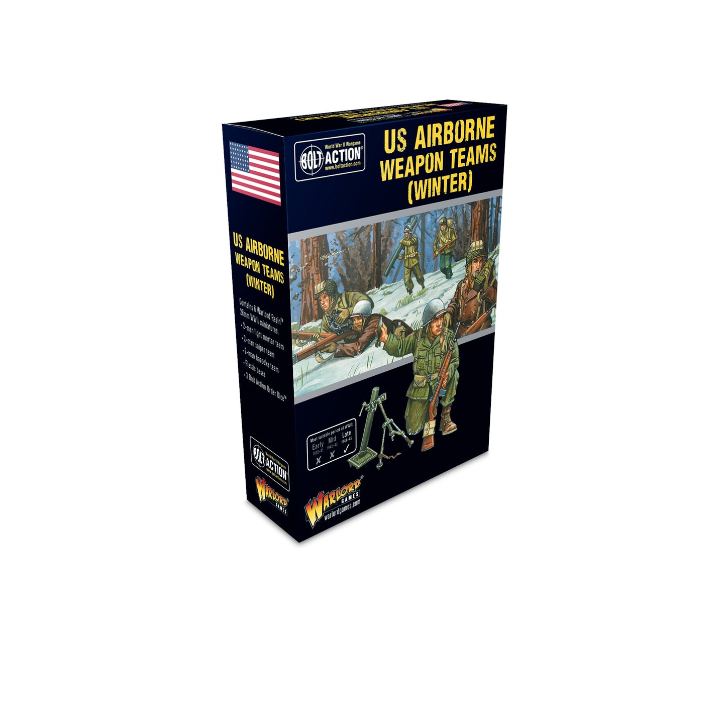 US Airborne weapons teams Winter - Bolt Action