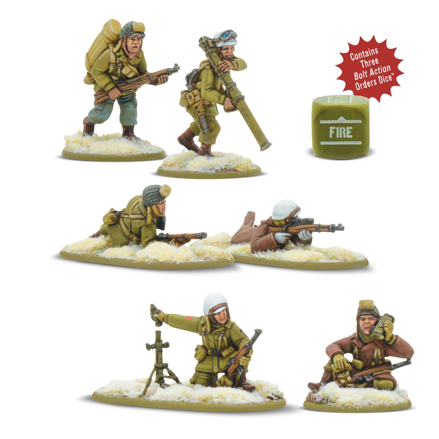 US Airborne weapons teams Winter - Bolt Action