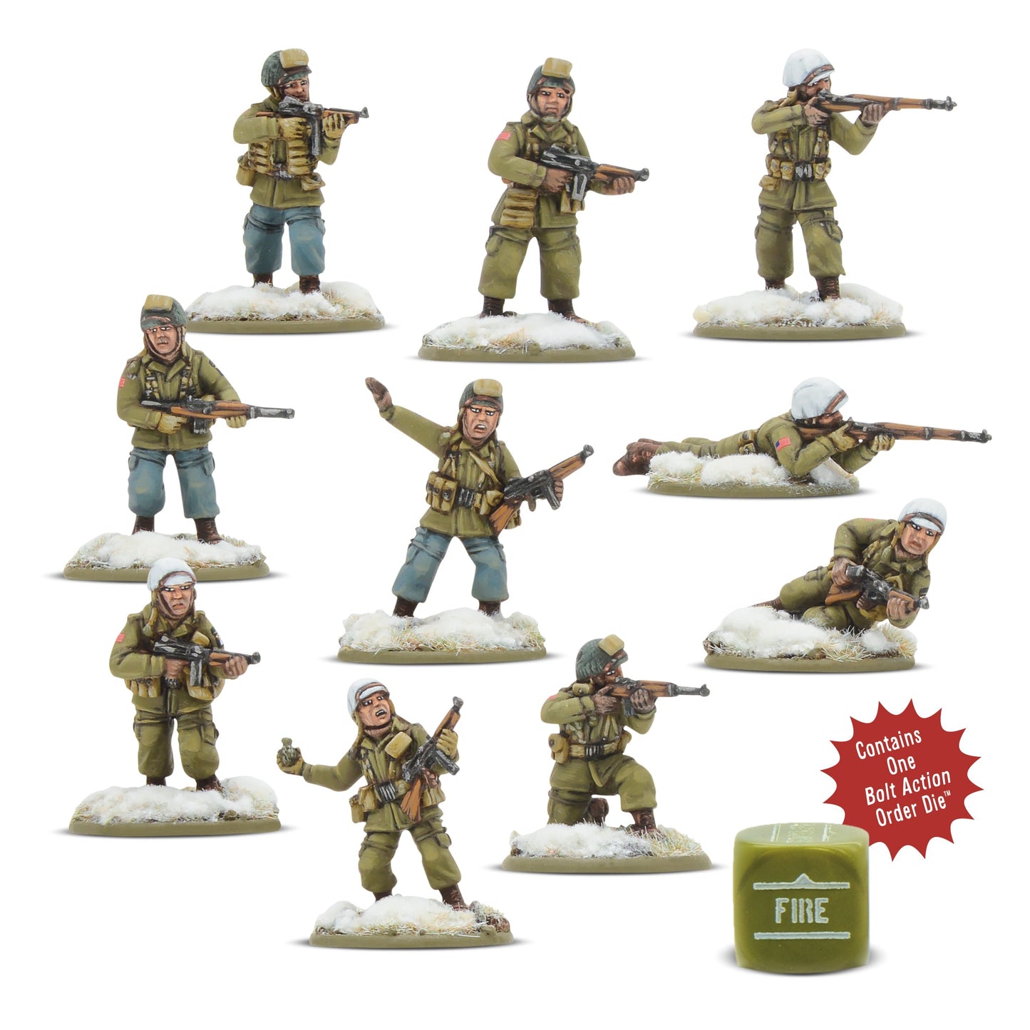 US Airborne Pathfinder squad Winter - Bolt Action