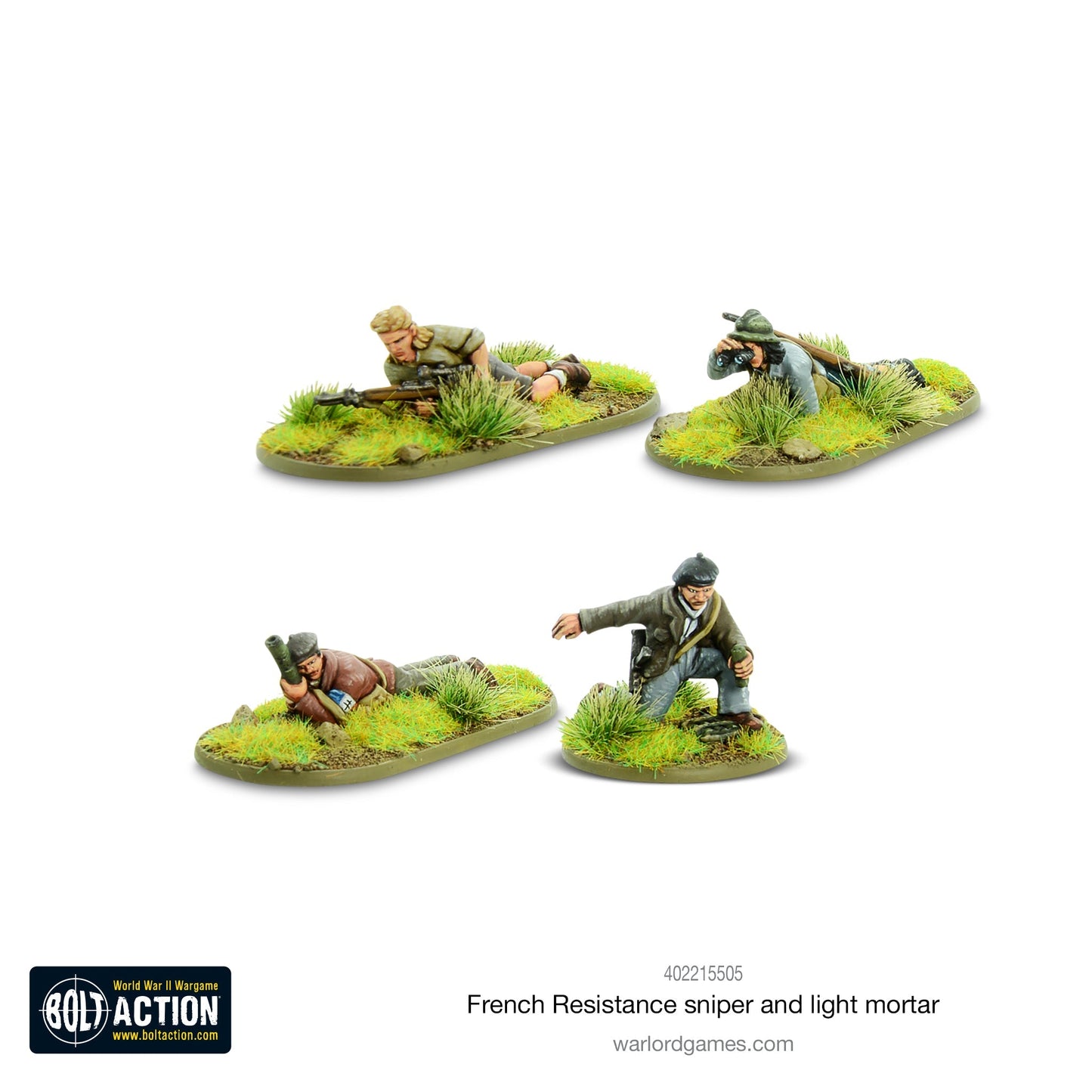 French Resistance Sniper and Light Mortar teams - Bolt Action