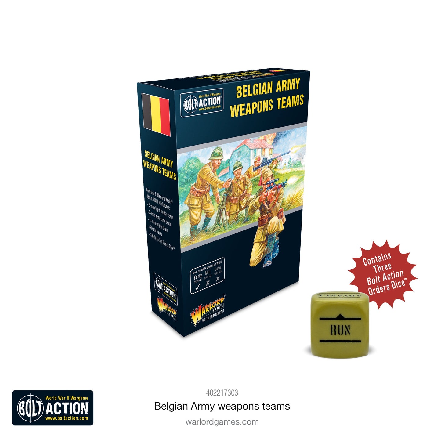 Belgian Army weapons teams - Bolt Action