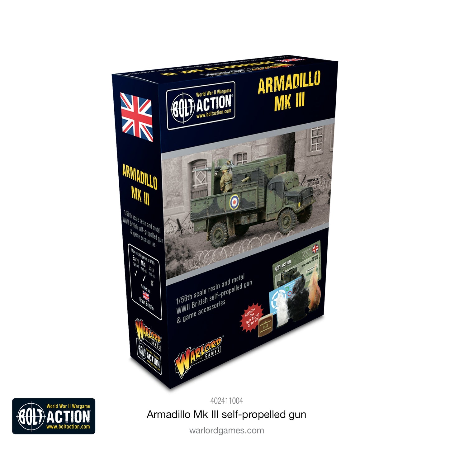 British Armadillo Mk III self-propelled gun - Bolt Action