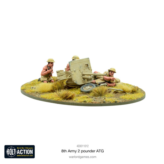 British 8th Army 2 Pounder ATG - Bolt Action