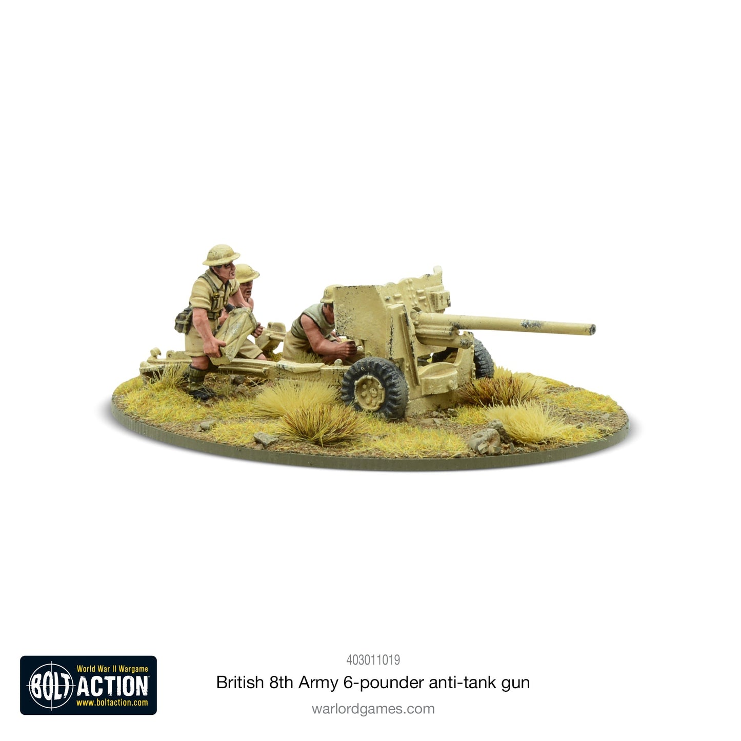 British 8th Army 6 Pounder ATG - Bolt Action