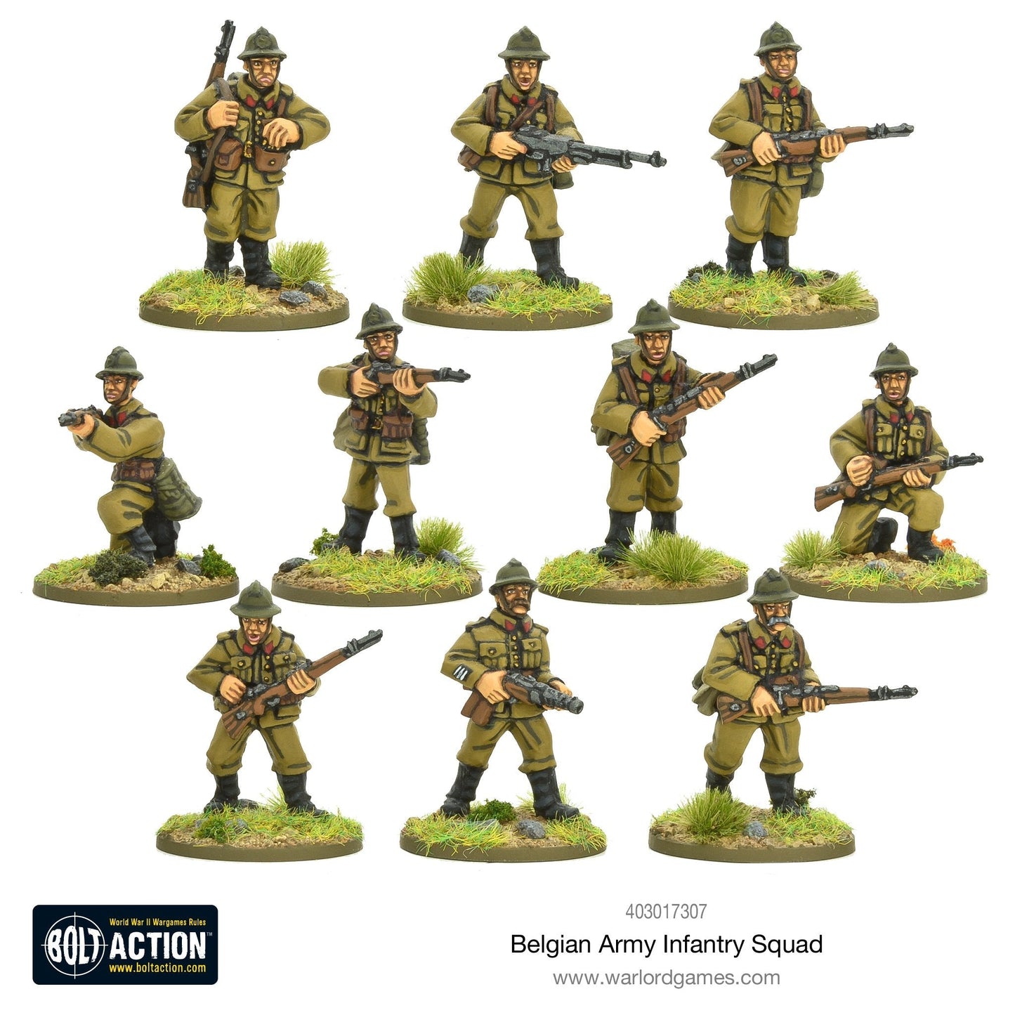 Belgian Army Infantry Squad - Bolt Action