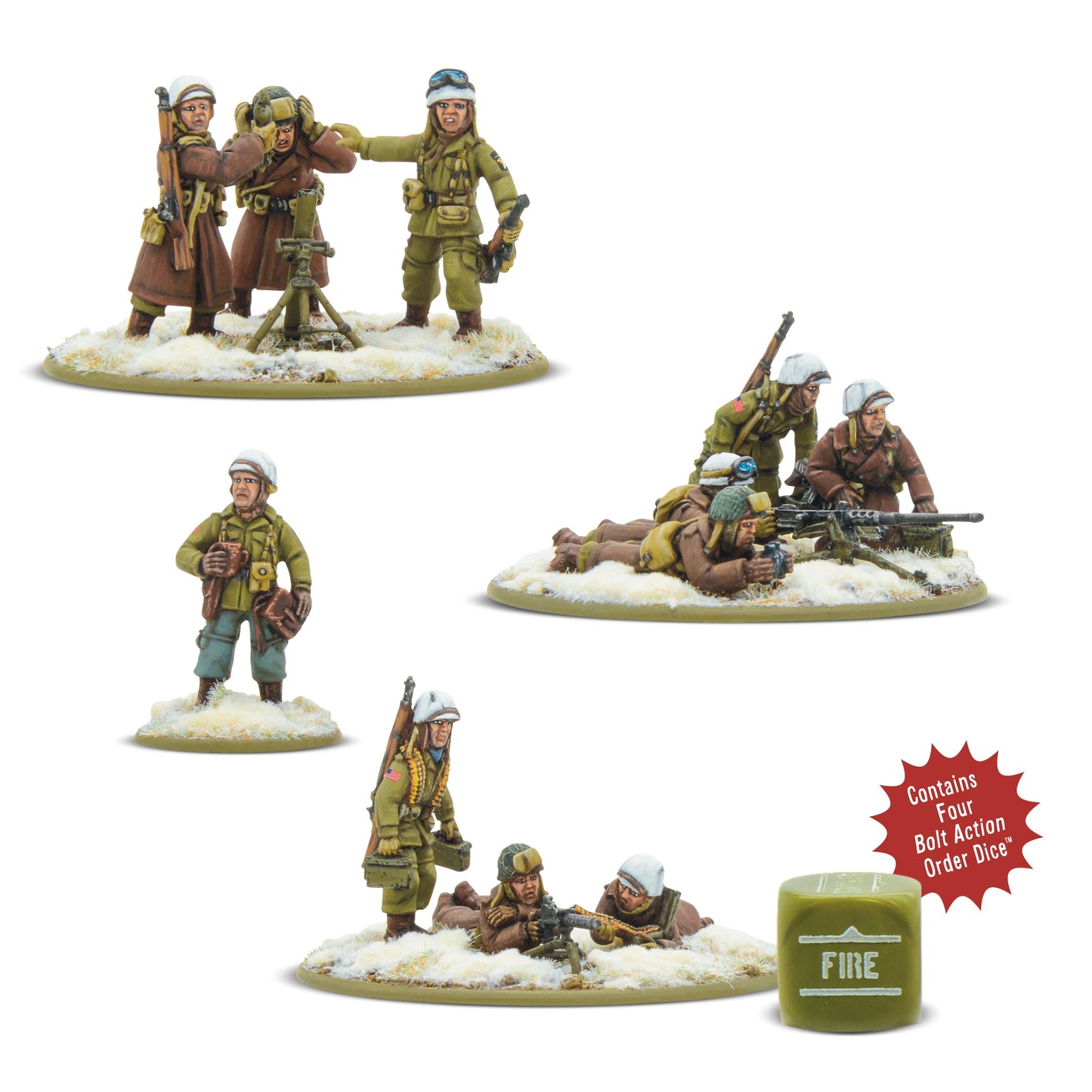 US Airborne Heavy Weapon Platoon Winter - Bolt Action