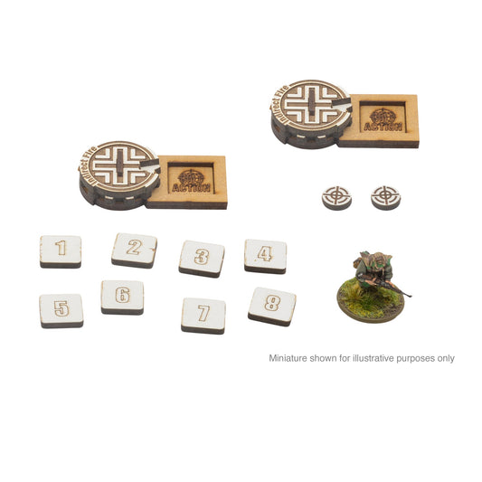 Bolt Action Artillery Zeroing Markers - German