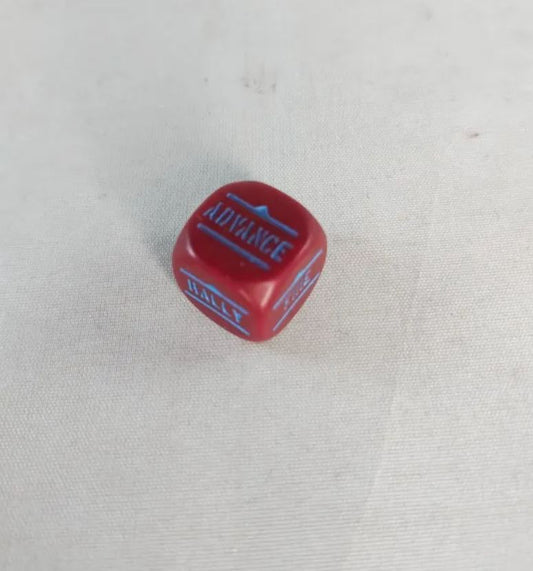 Bolt Action Orders Dice x1 - Maroon - Used