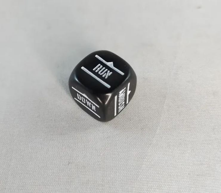 Bolt Action Orders Dice x1 - Black - Used