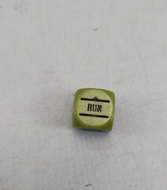 Bolt Action Orders Dice x1 - Green - Used