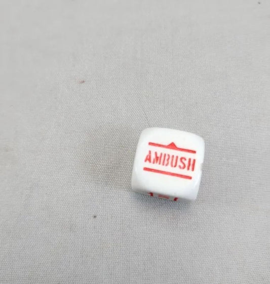 Bolt Action Orders Dice x1 - White - Used