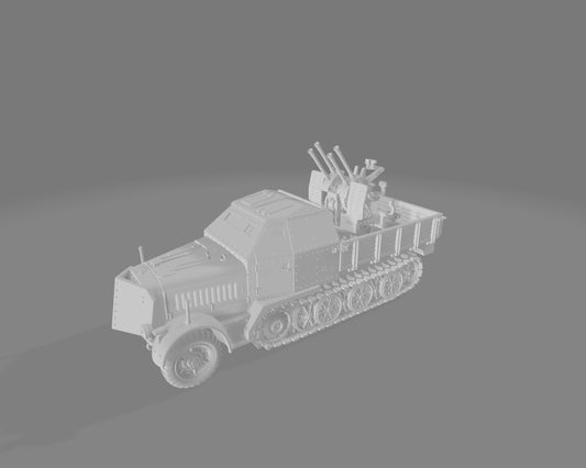 German Sd. Kfz. 7/1 Flakvierling 38