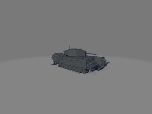 British Churchill MK.III - Destroyed