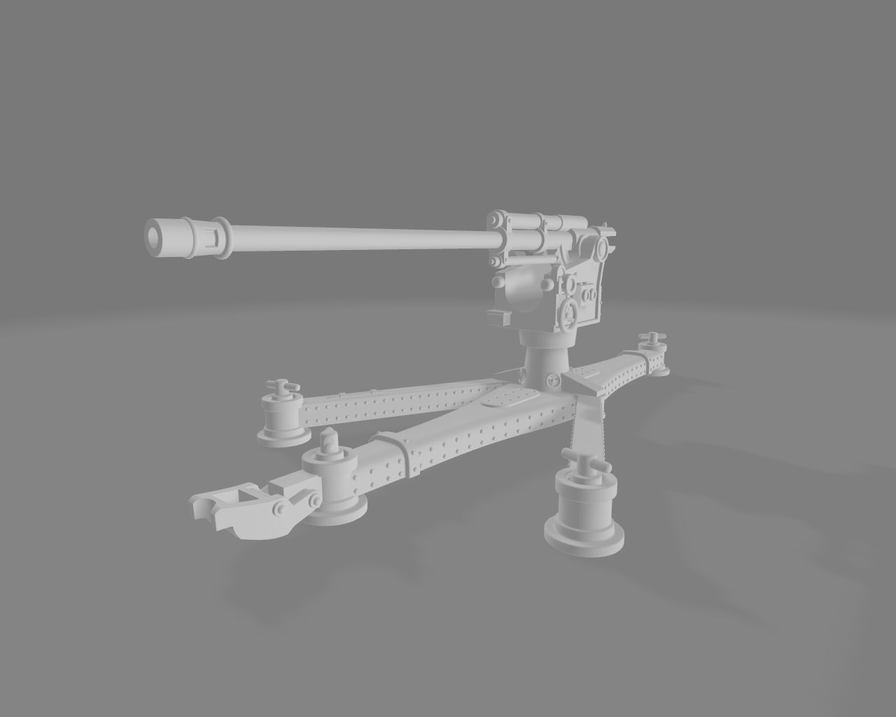 Hungarian Bofors 80mm 29-38M AAG - Down Position