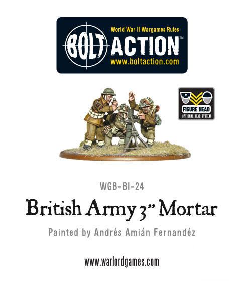 British Army 3" Mortar Team - Bolt Action