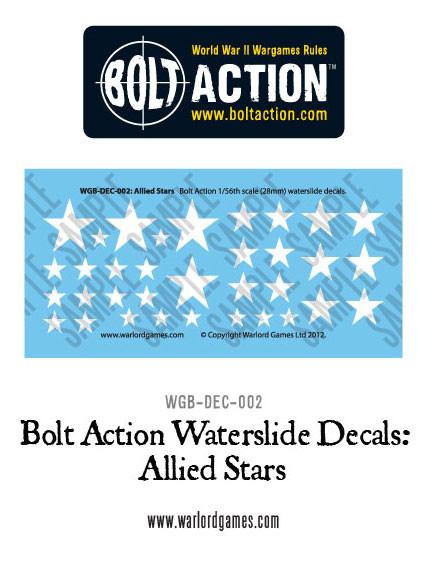 Allied Stars - Bolt Action Decal