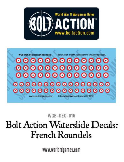 French Roundels - Bolt Action Decals