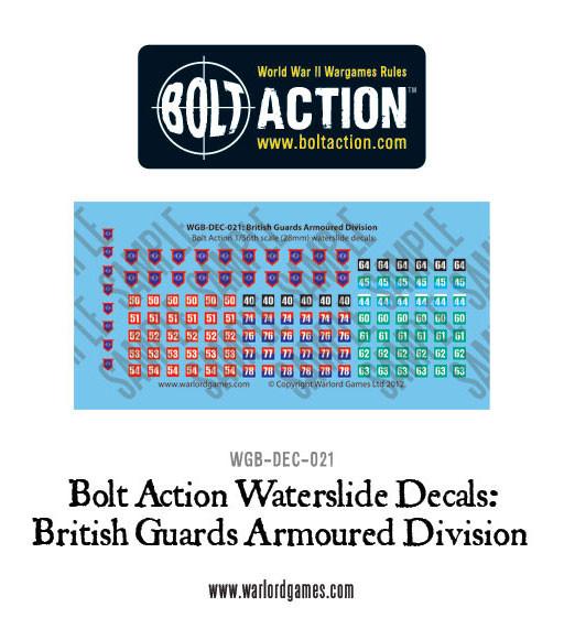 British guards armoured division - Bolt Action Decals