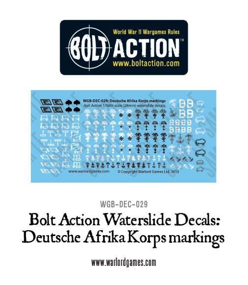 Deutsche Afrika Korps markings - Bolt Action Decals